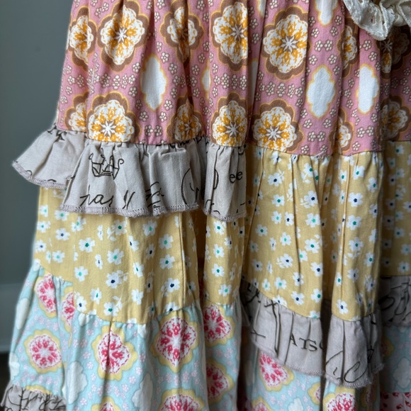 MUSTARD PIE Striped Multicolor Kids Dress SIZE 4T made in India - Picture 5 of 14